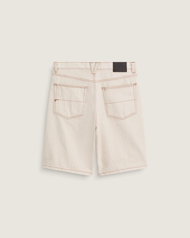Bermuda Check 5 Baggy Denim Natural Seed