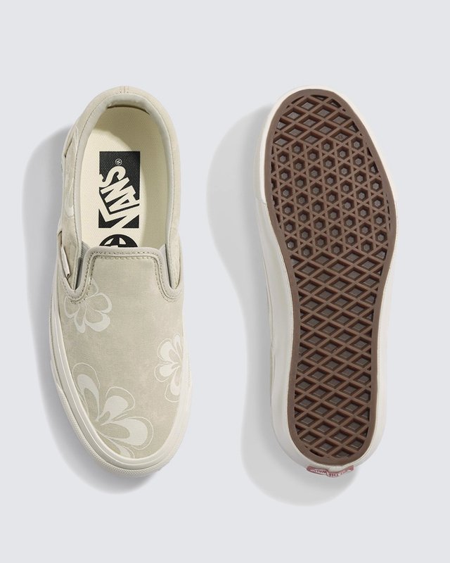 Tênis Slip-On Mte Floral Stain Vintage White