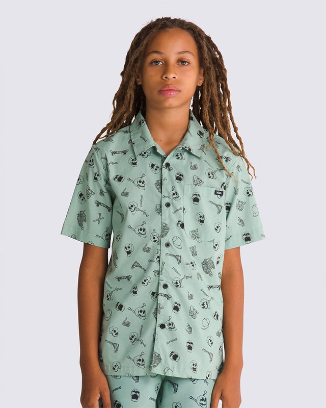 Camisa Skeleton Infantil Iceberg Green