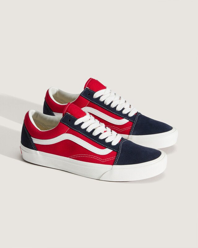 Tênis Old Skool Frayed 2-tone Navy Red