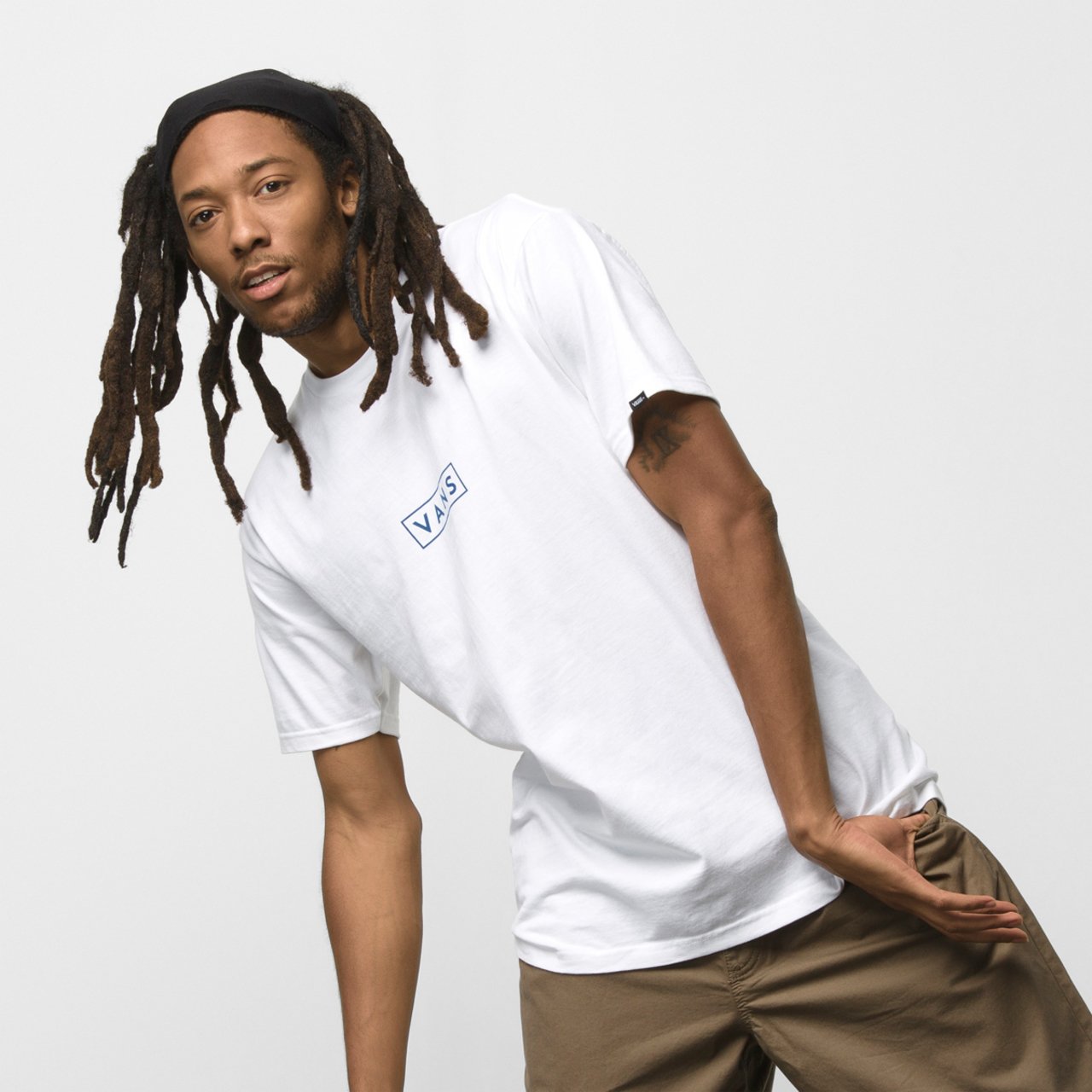 Camiseta vans masculina branca deals