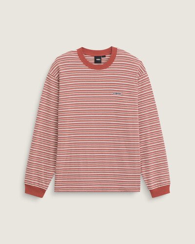 Camiseta Manga Longa Wesley Stripe Faded Black Drizzle | Vans