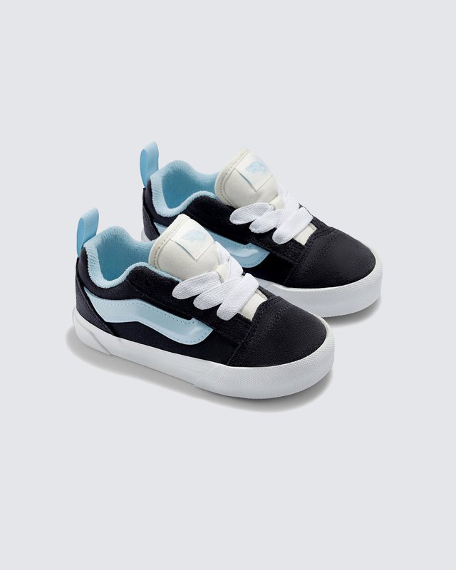 Tênis Knu Skool Elastic Lace Retro Sport Grey Blue Infantil
