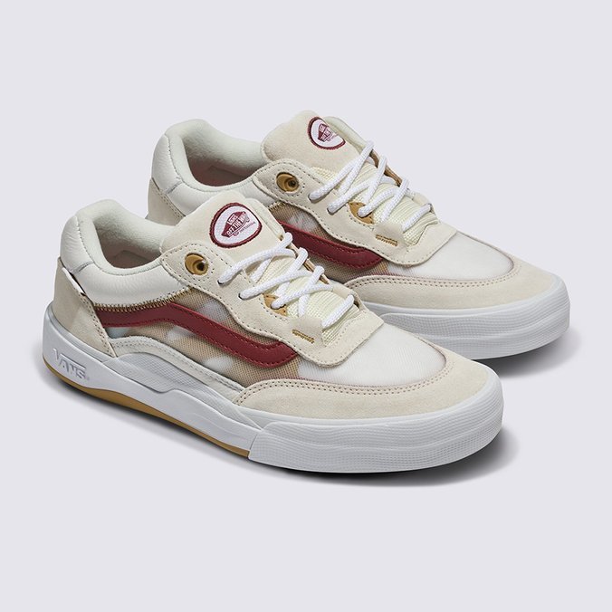 Tenis Skate Wayvee Leather Tan White Vans