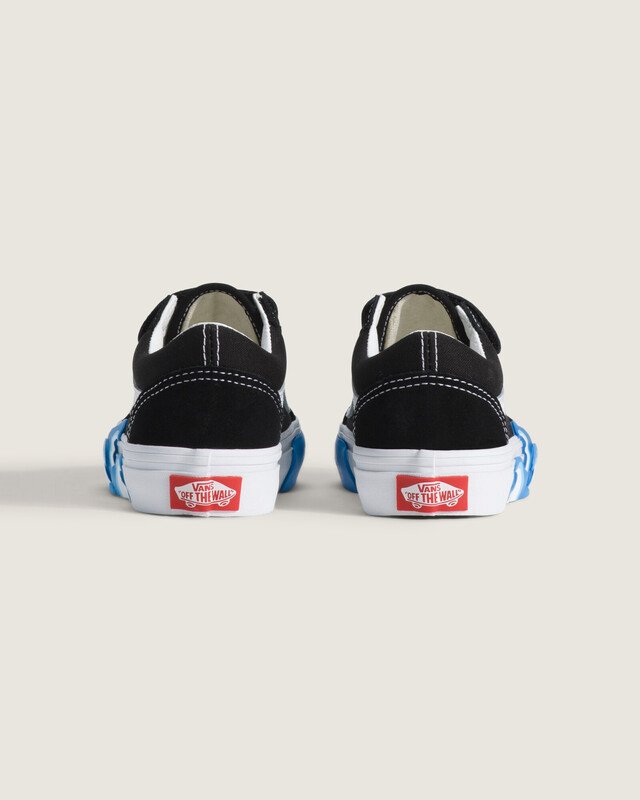 Tênis Old Skool V Black Bright Azure Infantil | Vans