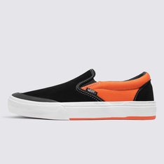 Tênis Slip-On Bmx Black Neon Orange