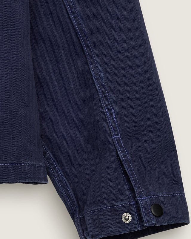 Camisa Manga Longa Lx Washed Overdye Deep Indigo