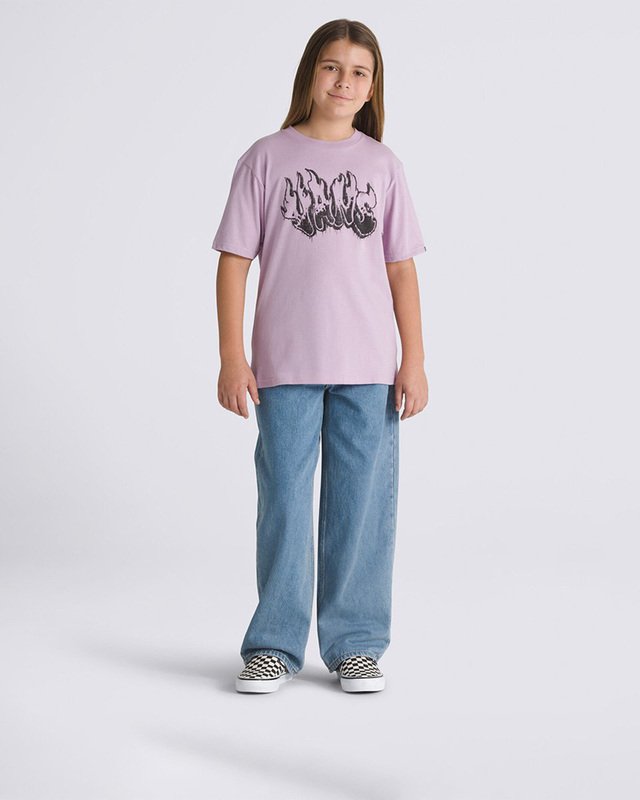 Camiseta Burnout SS Lavender Mist Infantil