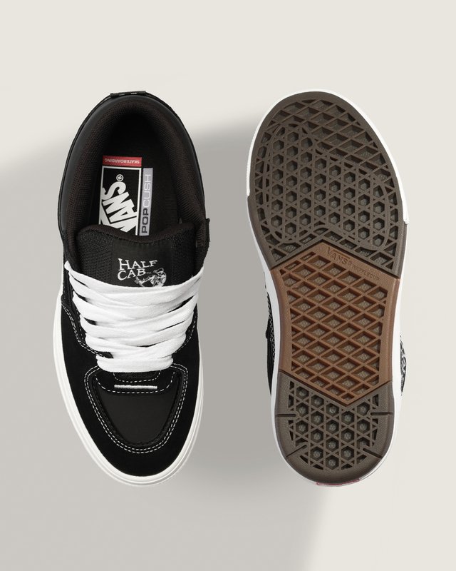 Tênis Skate Half Cab Wafflecup Black White | Vans