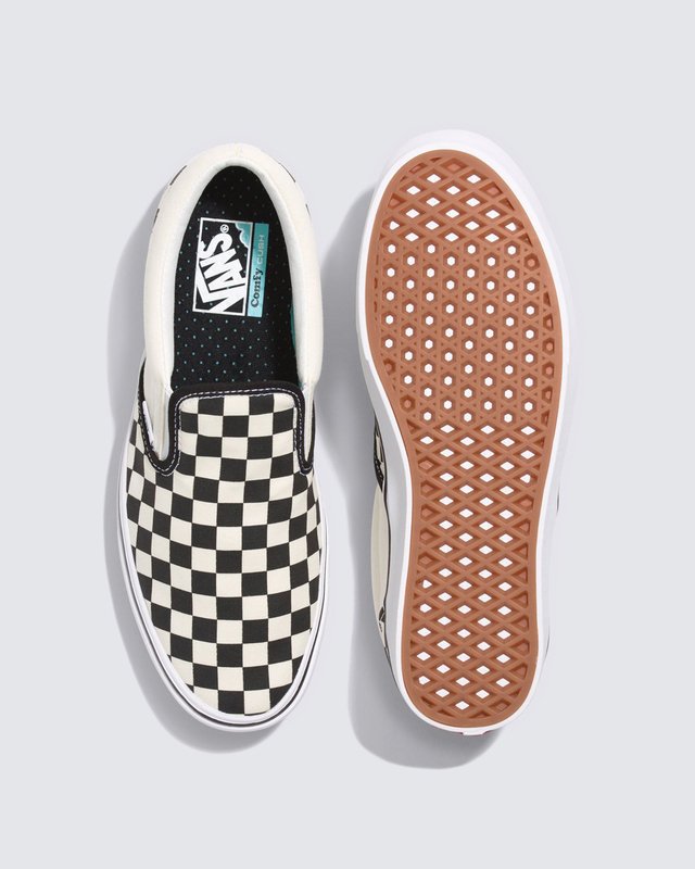 Tênis Slip-On Comfycush Checkerboard True White