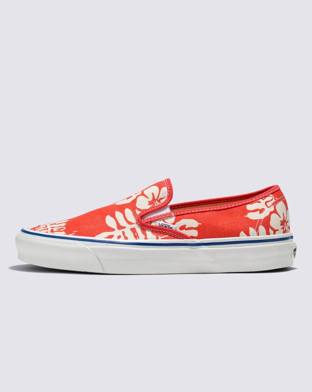 Tênis Slip-On Anaheim Factory Floral Orange