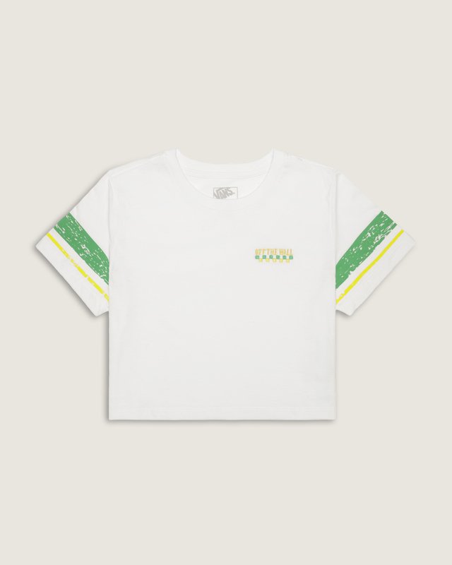 Camiseta Manga Curta Cropped White | Vans