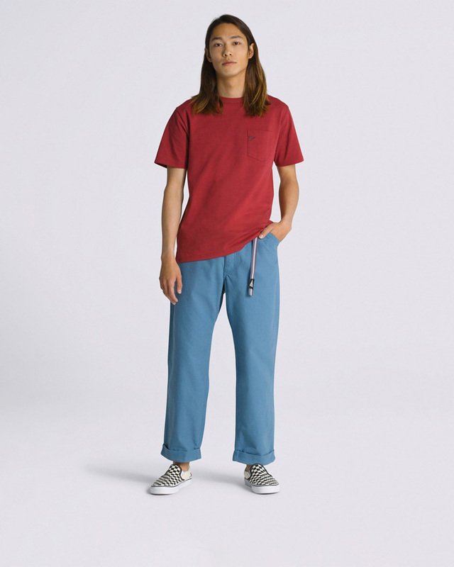 Camiseta Pocket Ss Pilgrim Brick Red