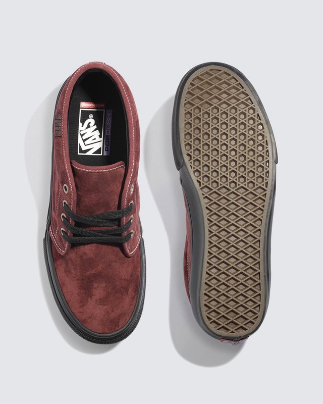 Tênis Skate Chukka Dark Red Black
