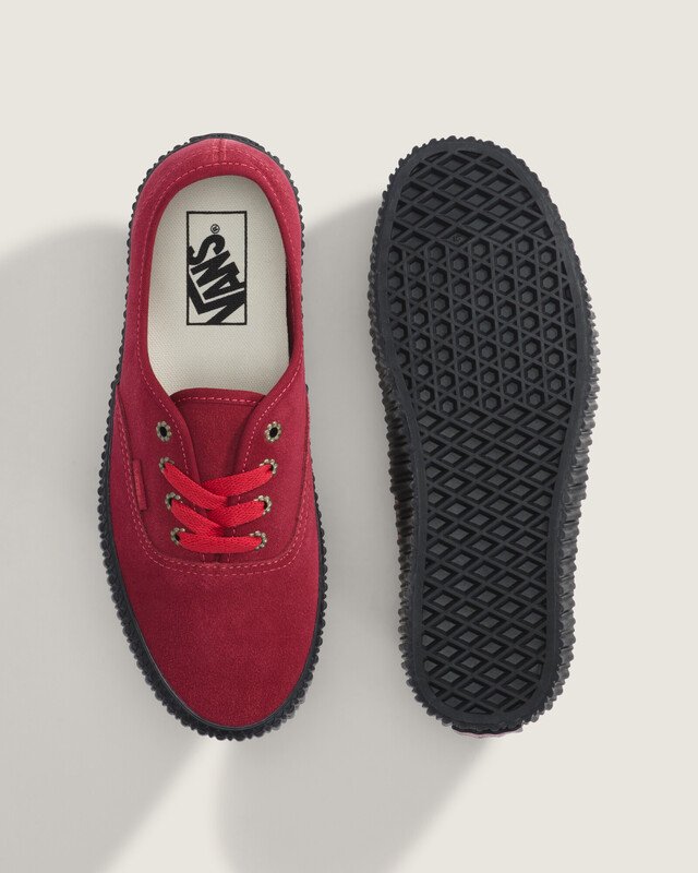 Tênis Authentic Creeper Flower Eyelet Bordeaux