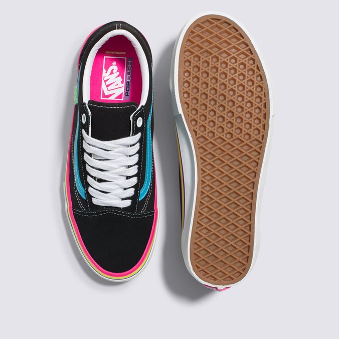 Tênis Skate Old Skool Neon Rave Black Neon