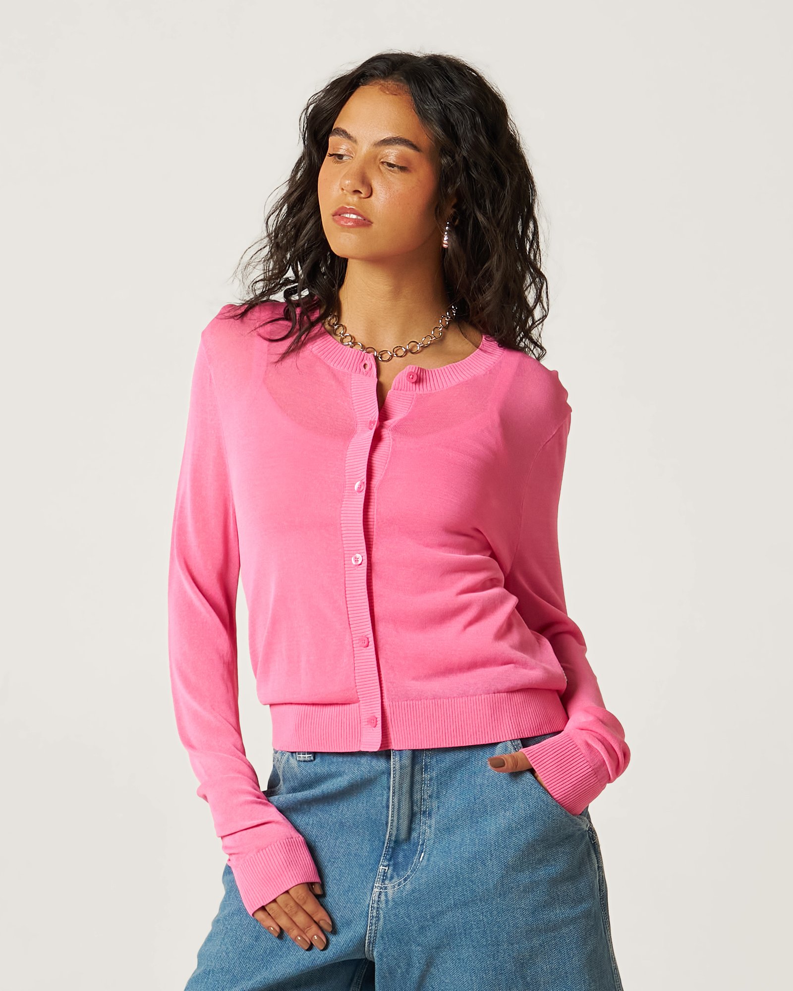 Cardigan Dolly Sheer Cardigan Pink Fizz | Vans