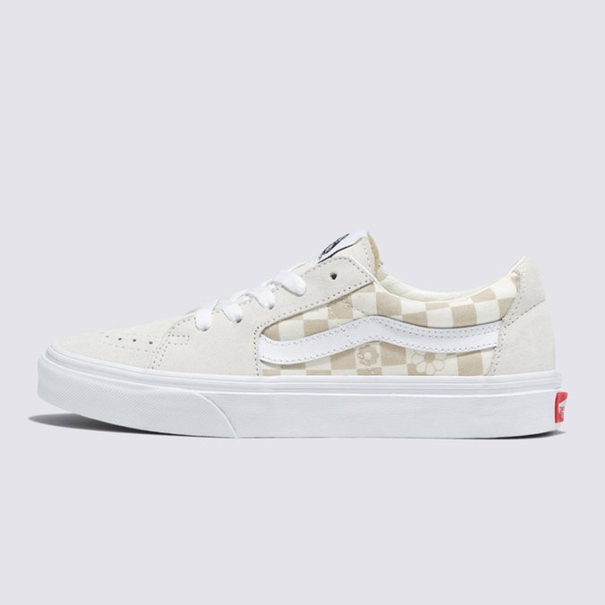 Tênis Sk8-Low Floral Checkerboard Marshmallow