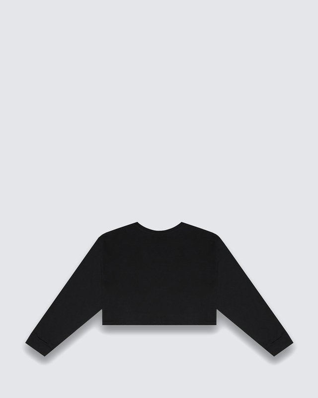 Camiseta Flying V Ls Relax Crop Black