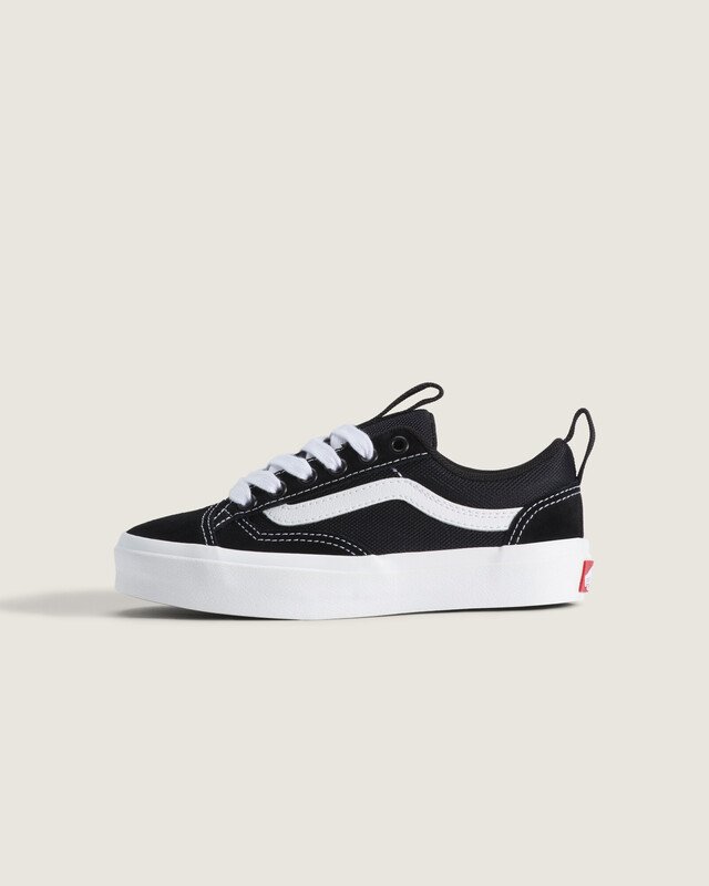 tênis skate old skool 36+ leather black white infantil