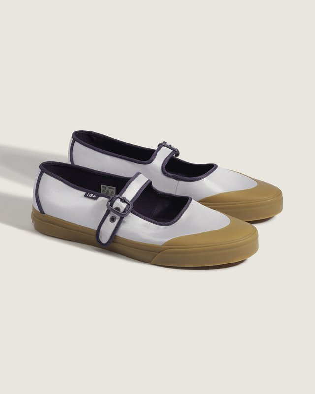Tênis Mary Jane Nyalon Nylon Purple Black
