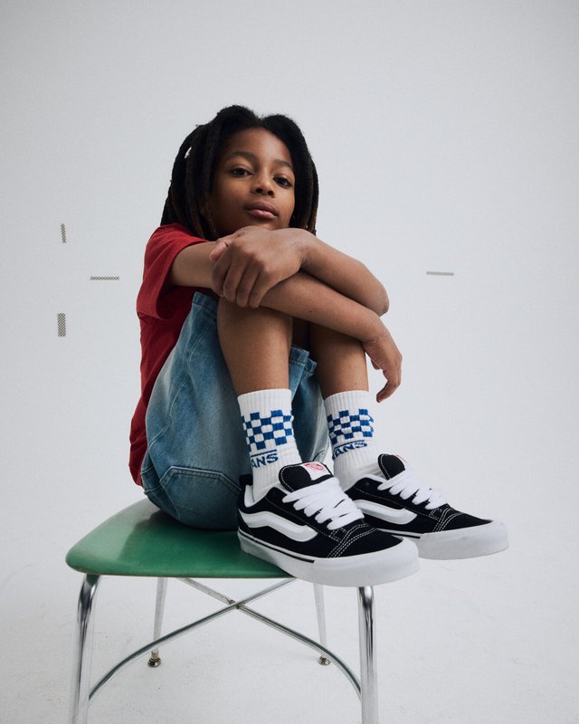 Tênis Knu Skool Infantil Black True White