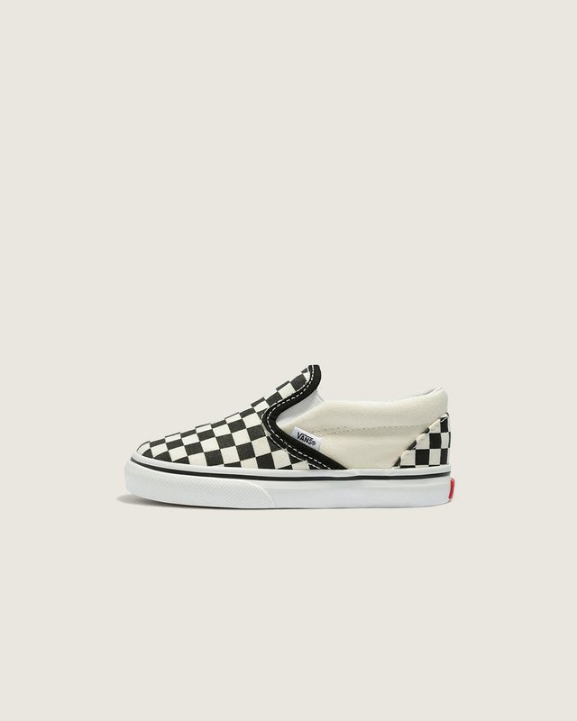 Tênis Slip-On Infantil Checkerboard Black White