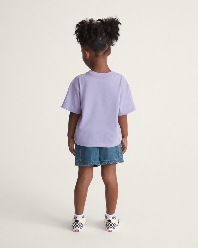 Short Infantil Joy Ruffled  Vintage Indigo