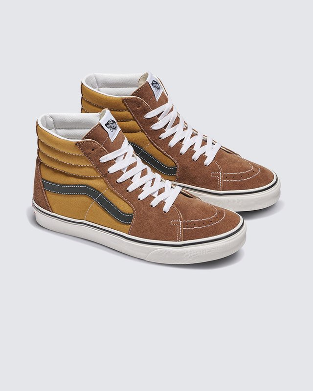 Tênis Sk8-Hi Suede Pop Canvas Brown Multi