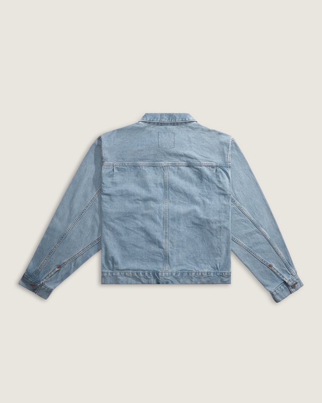 Jaqueta Check 5 Denim Trucker Light Stonewash