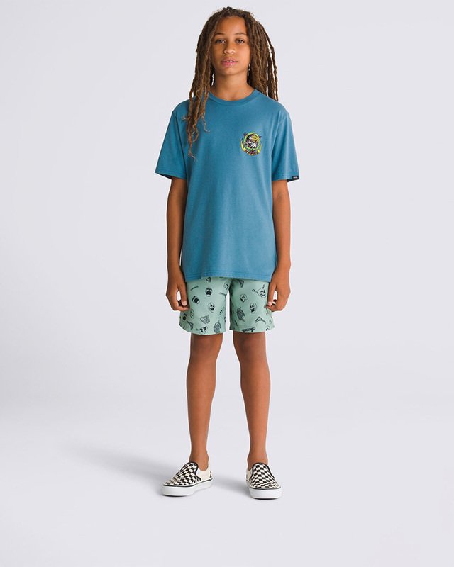 Boardshort Primary Print Elastic Iceberg Green