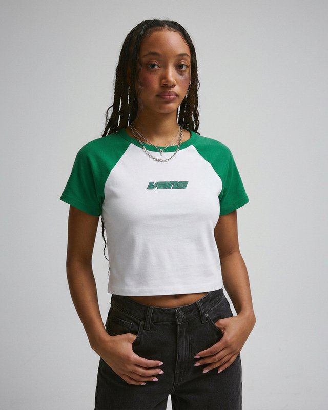 Camiseta Manga Curta Baby Tee Vivid Verdant