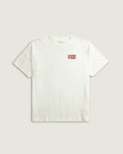 Camiseta de gola careca com arte frontal em silk e toque macio, ideal para composições casuais em 100% algodão