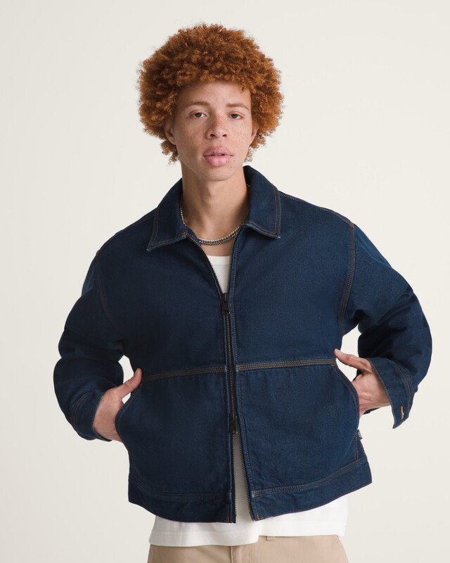 Jaqueta Lx Denim Station Dark Indigo