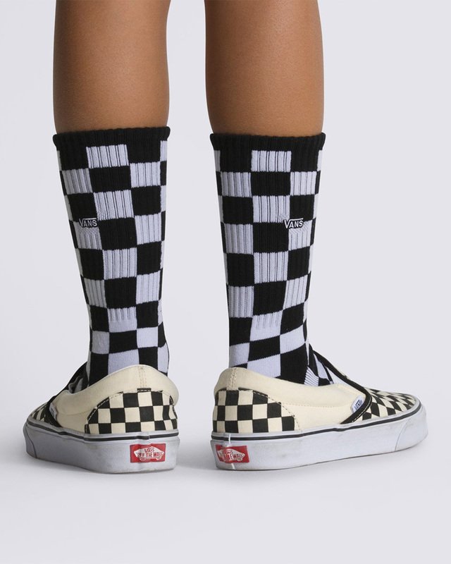 Meia Checkerboard Crew Infantil