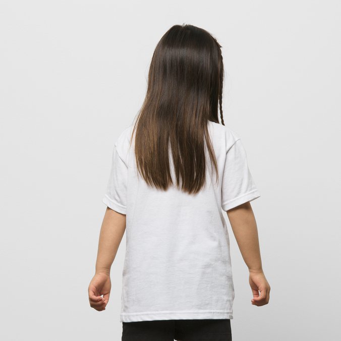 Camiseta Vans Classic Infantil White Black