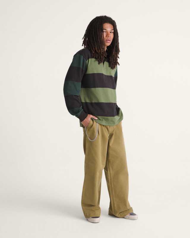 Calça Authentic Chino Loose Wide Leg Authentically Olive Brown