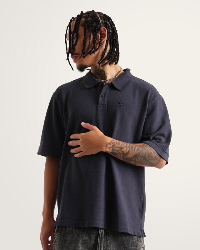 Camiseta Manga Curta Vans X Rowan Z Washed Polo Parisian Night