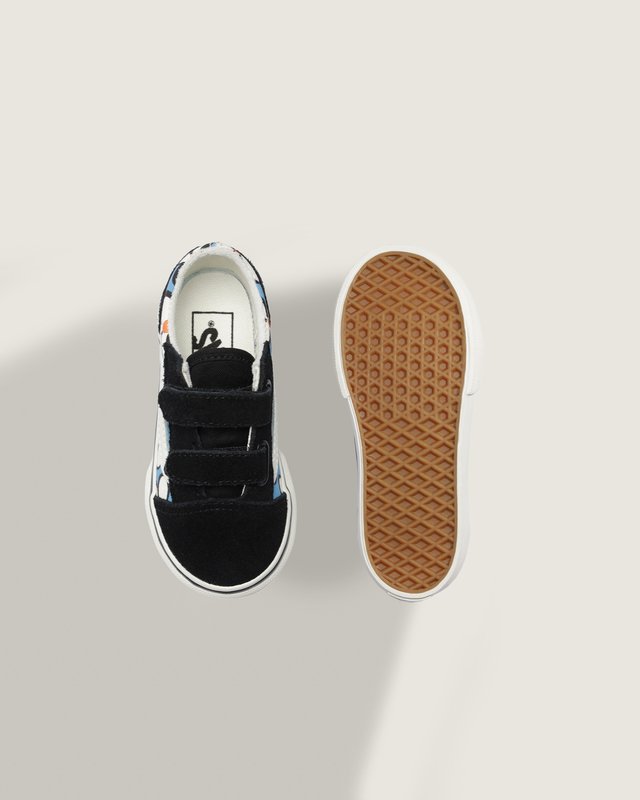 Tênis Old Skool V Painted Floral Bright Azure Infantil