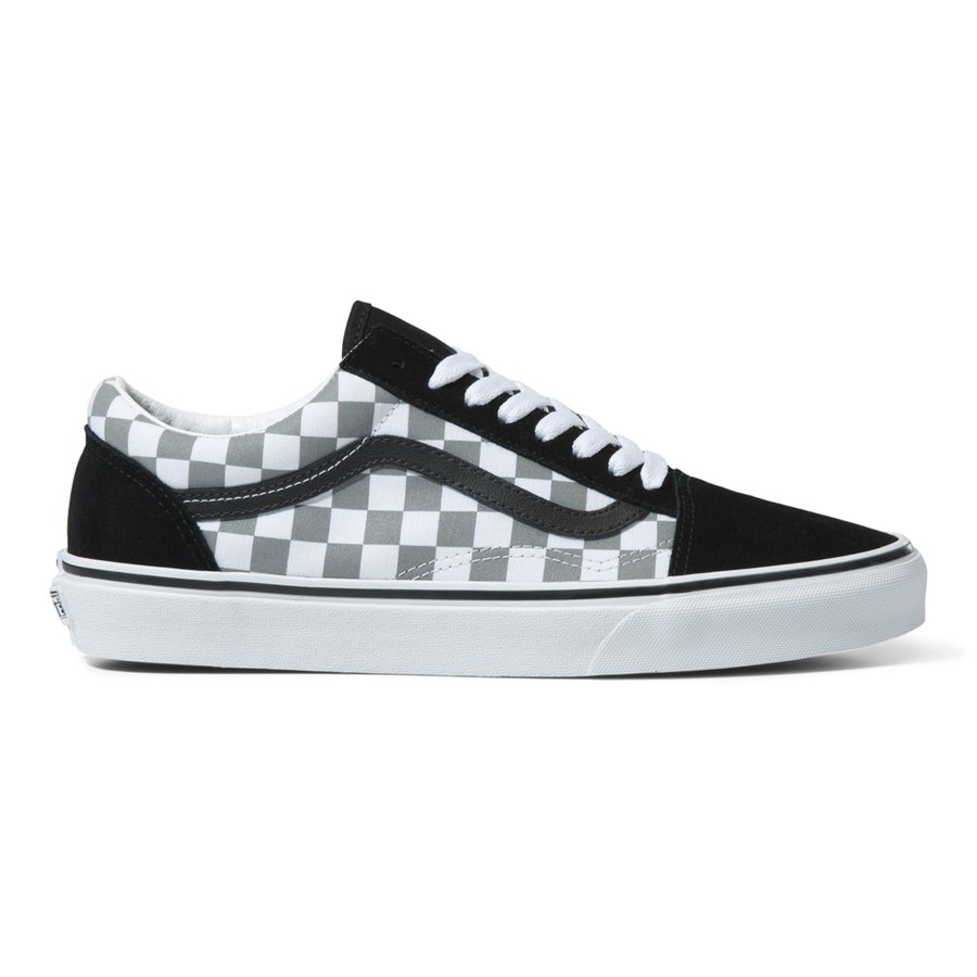checkered reflective vans