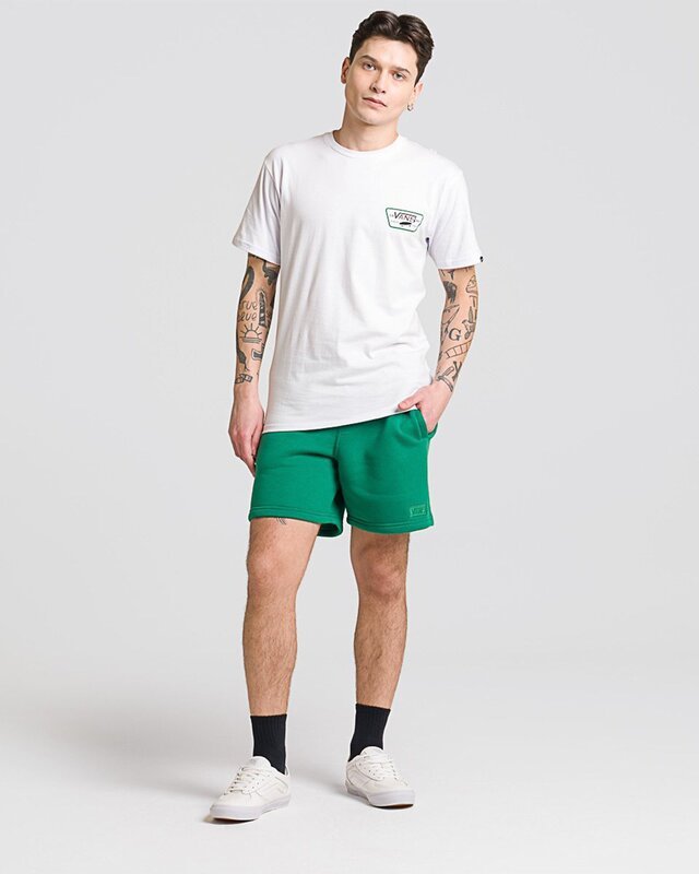 Camiseta Full Patch Back SS White Black Verdant Green