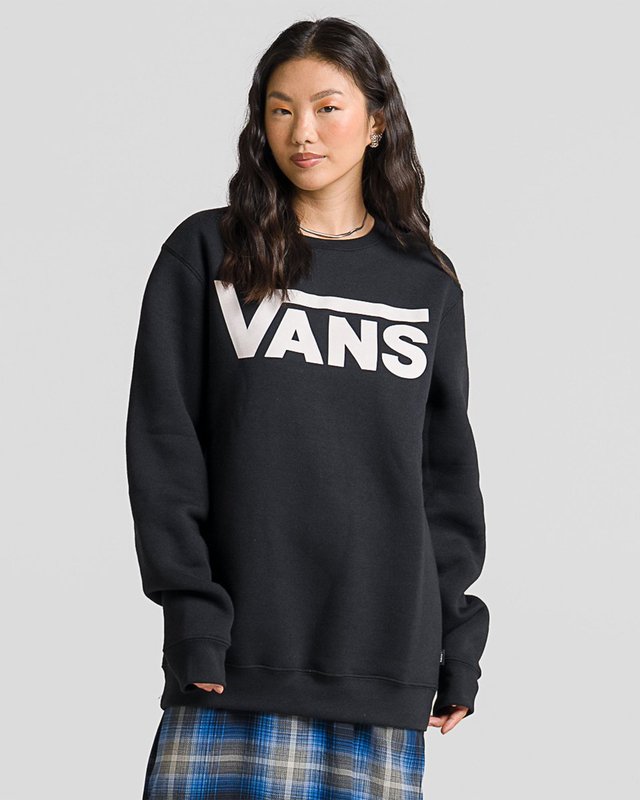 Moletom Vans Classic Crew Ll Black White