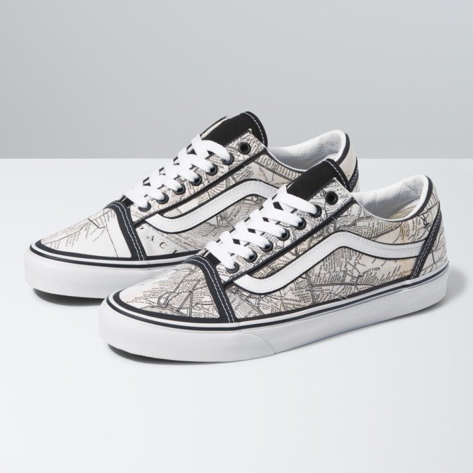 Tênis Old Skool Vans X Moca Frances Stark Maps