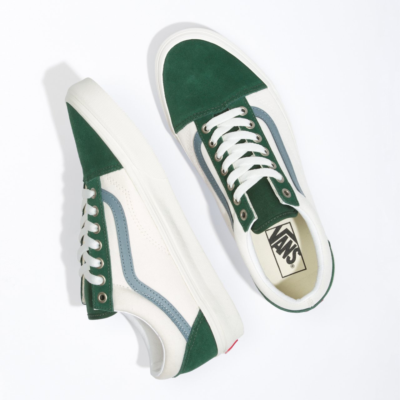 T nis Old Skool Blue Green Vans
