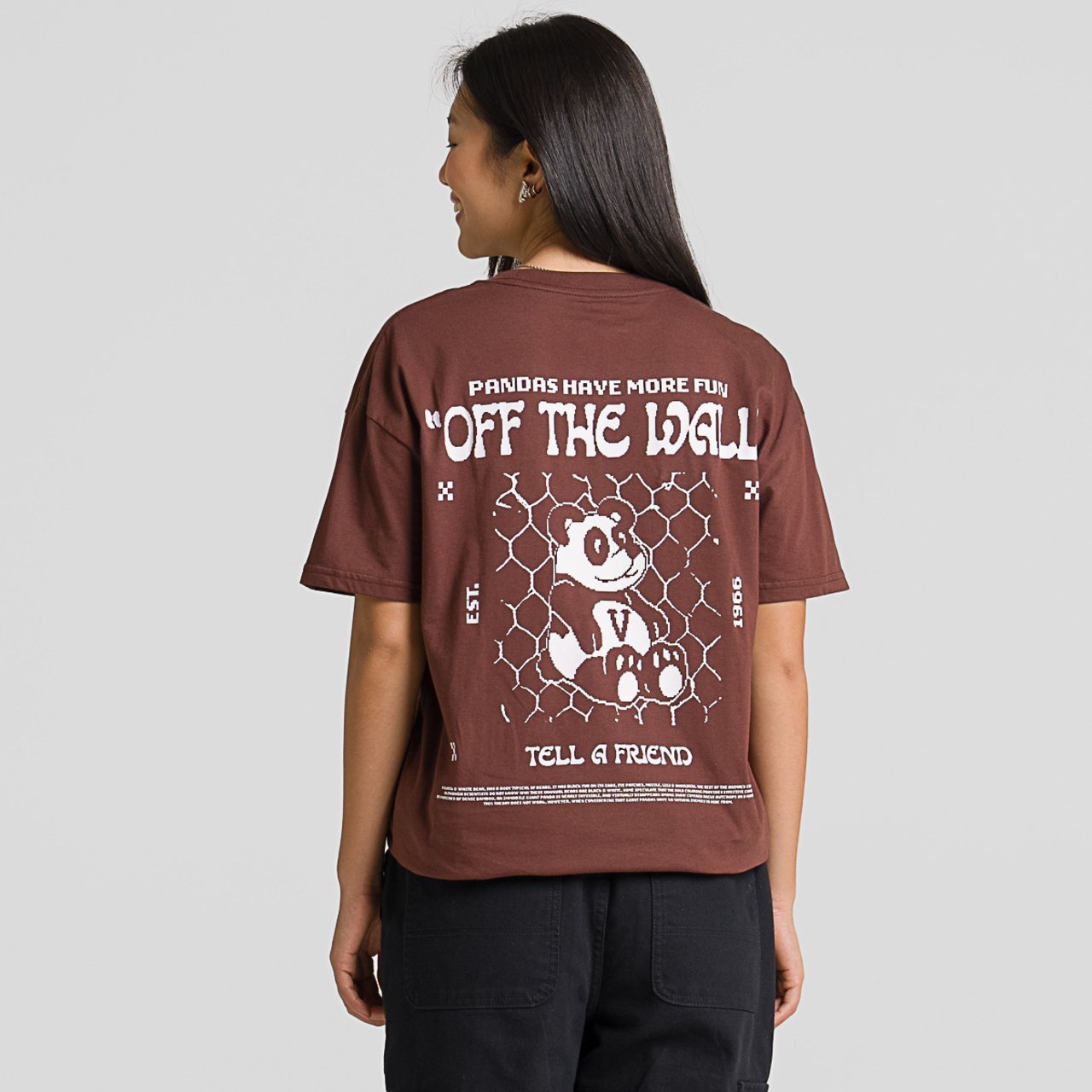 Camiseta V Panda Oversized SS Bitter Chocolate | Vans
