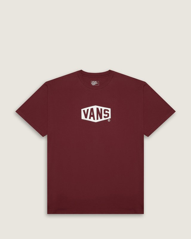 Camiseta Ss Hex Bordeaux White