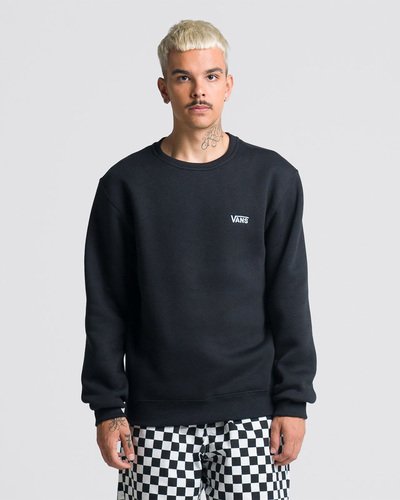 Fundada Na Califórnia Em 1966, A Vans Está Envolvida Com A Cultura De Rua, Artes, Música E Ligada Ao Skate E À Evolução Do Esporte, Sem Perder A Essência. Dos Clássicos Aos Modernos, A Vans Possui Uma Enorme Variedade De Modelos De Tênis, Roupas E Acessórios, Sempre Mantendo O Estilo "Off The Wall". O Moletom Crew Compl. Ultra Neo Vr3 Black Possui O Logo Vans Em "Drop V" Bordado Na Altura Do Peito, No Lado Esquerdo, Com Etiqueta Tecida Vans Aplicada Na Lateral. Apresenta Gola, Barra E Punhos Canelados E É Confeccionado Em 50% Algodão E 50% Poliéster. Tipo De Modelagem: Classic. O Modelo Veste Tamanho M.
Características Do Produto: 
• Moletom Masculino Vans Confeccionado Em 50% Algodão E 50% Poliéster; 
• Gola, Barra E Punhos Canelados; 
• Tipo De Modelagem: Clássica; 
• Logotipo Vans Em “Drop V” Bordado Na Altura Do Peito, No Lado Esquerdo.