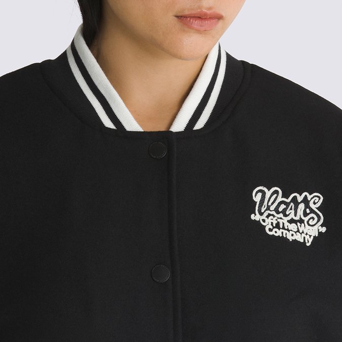 Jaqueta Varsity Club Bomber Black Vans