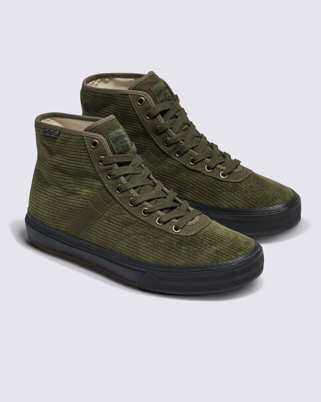 Tênis Skate Crockett High Corduroy Olive 2-Tone Olive Black