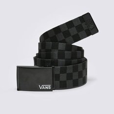 O Cinto Deppster Ii Web Black-Charcoal traz uma estampa icônica em checkerboard. O cinto preto é confeccionado em 100% poliéster, com 116,8 cm de comprimento e fivela de pressão com aplicação da assinatura Vans em “Drop V”.